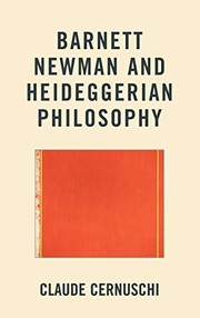 Cover of: Barnett Newman and Heideggerian philosophy