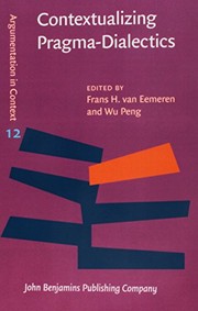 Cover of: Contextualizing Pragma-Dialectics