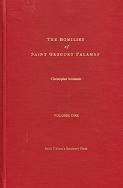 Cover of: The Homilies of Saint Gregory Palamas (3 Volume Set)