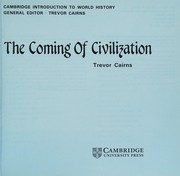 Cover of: The Coming of Civilization