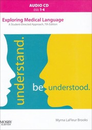 Cover of: Audio CDs for Exploring Medical Language