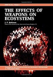 Cover of: The effects of weapons on ecosystems