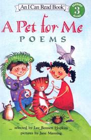 Cover of: A Pet for Me
