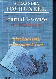 Cover of: Journal de voyage: lettres à son mari