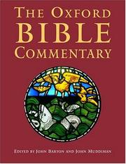 Cover of: The Oxford Bible commentary by edited by John Barton and John Muddiman.