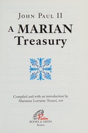 Cover of: John Paul II: a Marian treasury