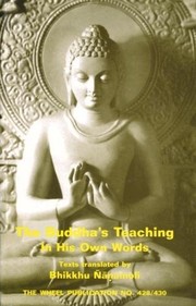Cover of: The Buddha's Teaching in His Own Words