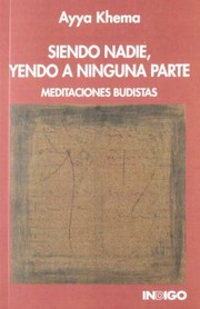 Cover of: Siendo Nadie, Yendo a Ninguna Parte - Meditacione