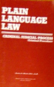 Cover of: Criminal judicial process (criminal procedure)