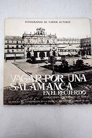 Vagar por una Salamanca en el recuerdo by Enrique de Sena