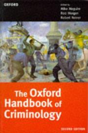 The Oxford handbook of criminology