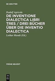 Cover of: De inventione dialectica libri tres =: Drei Bücher über die Inventio dialectica