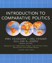Cover of: Introduction to comparative politics by Mark Kesselman, Joel Krieger, William A. Joseph