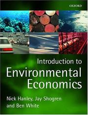 Introduction to Environmental Economics by Nick Hanley