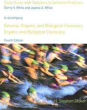 Cover of: General Organic and Biological Chemistry: Study Guide With Answers to Selected Problems
