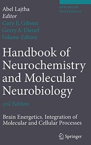 Cover of: Handbook of neurochemistry and molecular neurobiology.
