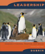 Cover of: Leadership by Andrew J. Dubrin