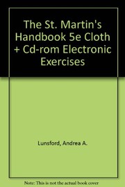 Cover of: The St. Martin's Handbook 5e cloth and CD-Rom Electronic Exercises