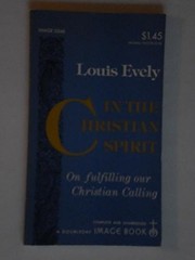 Cover of: In the Christian spirit.