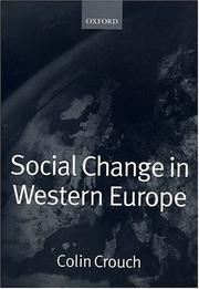 Social Change in Western Europe (European Societies) by Colin Crouch