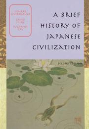 Cover of: A BRIEF HISTORY OF JAPANESE CIVILIZATION