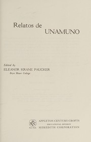 Relatos by Miguel de Unamuno