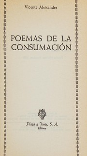 Cover of: Poemas de la consumación