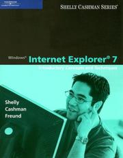 Windows Internet Explorer 7 : introductory concepts and techniques