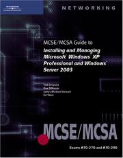 MCSE/MCSA guide to installing Microsoft Windows XP Professional and Windows Server 2003