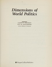 Cover of: Dimensions of world politics