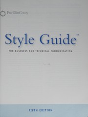 Style guide by Lawrence H. Freeman