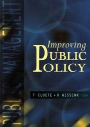 Improving public policy by Fanie Cloete