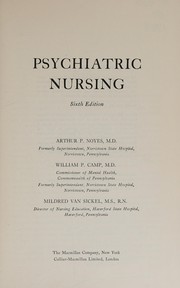 Cover of: Psychiatric nursing