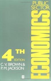 Public sector economics by C. V. Brown