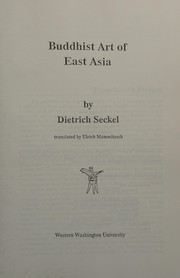 Cover of: Buddhist art of East Asia