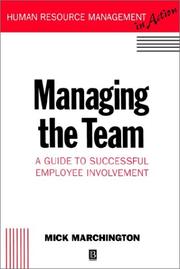 Managing the team : a guide to successful employee involvement