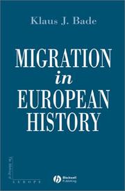 Cover of: Migration in European History (Making of Europe)