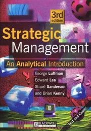 Strategic management : an analytical introduction