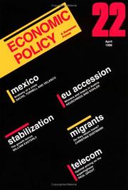 Cover of: Economic Policy: A European Forum (Economic Policy)