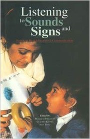 Cover of: Listening to sounds and signs by edited by Prabakar Immanuel, Claudia Koenig, Sian Tesni.