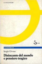 Cover of: Disincanto del mondo e pensiero tragico