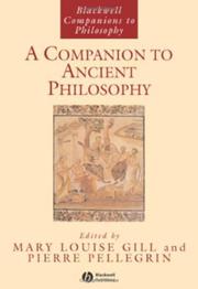 A companion to ancient philosophy