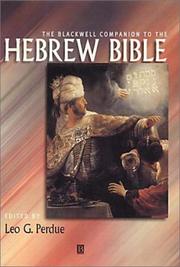 Cover of: A Companion to the Hebrew Bible (Blackwell Companions to Religion)