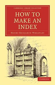 Cover of: How to Make an Index