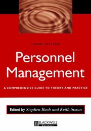 Personnel management : a comprehensive guide to theory and practice
