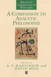 A companion to analytic philosophy