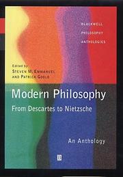 Modern philosophy : from Descartes to Nietzsche : an anthology