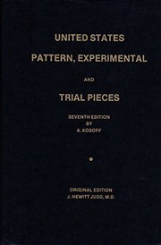 Cover of: United States pattern, experimental, and trial pieces