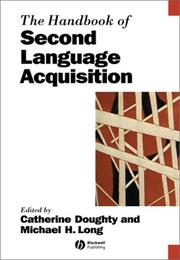 Cover of: The handbook of second language acquisition