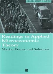 Readings in applied microeconomic theory : market forces and solutions